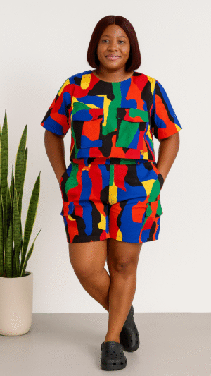 Adaomah Cargo short set