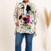Adaomah Abstract High-Low Tunic Shirt