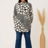 Adaomah Abstract High-Low Tunic Shirt