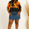 Buttoned cropped shirt