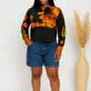 Buttoned cropped shirt