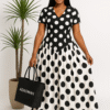 Polka dot maxi dress