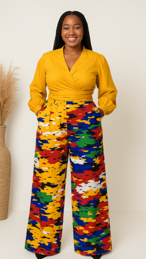 wrap palazzo set