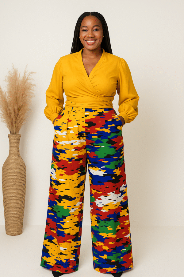 wrap palazzo set
