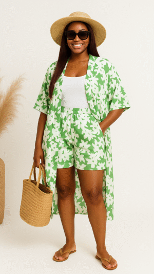 Floral Kimono and matching short